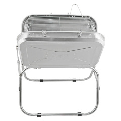 Stainless Steel Suitcase Design Charcoal Foldable Traveling BBQ Grill