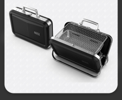 Small mini iron powder spraying black barbecue oven box and bag portable design for outdoor use, suitable for 1-3 people