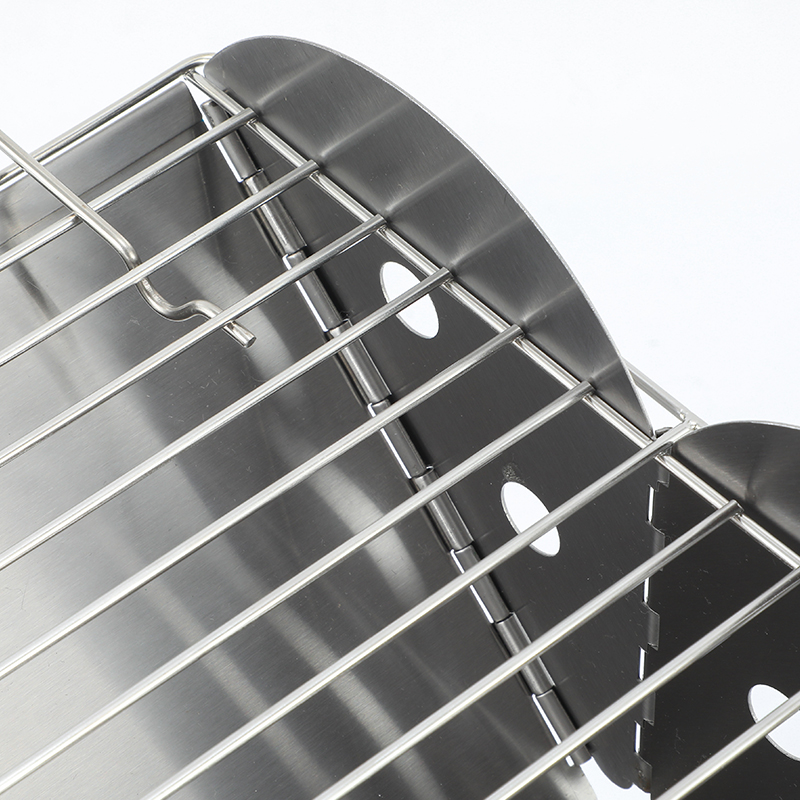 Portable folding storage Stainless steel material grill