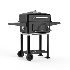 manufacturer Free Assemble Integrate Large Trolley Foldable Outdoor Charcoal BBQ Grills For Patio Garden