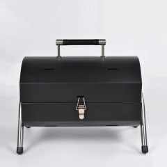 outdoor picnic used barbecue portable folding barrel portable bbq charcoal grill