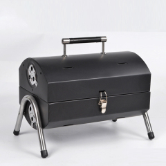 outdoor picnic used barbecue portable folding barrel portable bbq charcoal grill