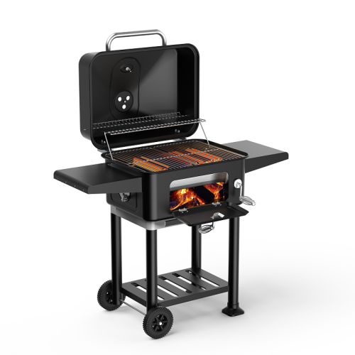 manufacturer Free Assemble Integrate Large Trolley Foldable Outdoor Charcoal BBQ Grills For Patio Garden