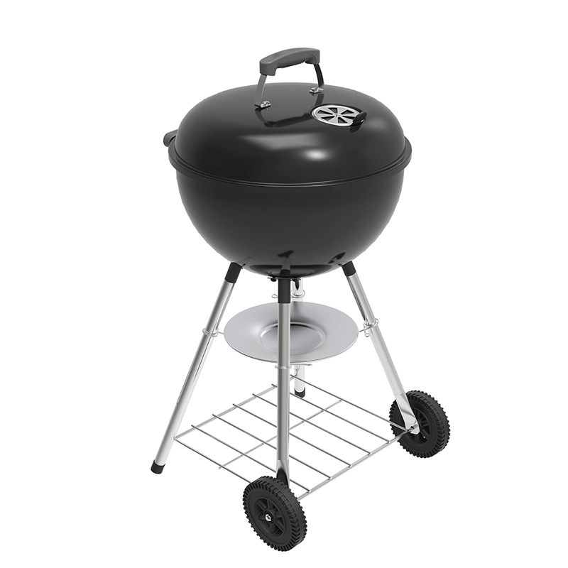 Outdoor Garden Barbeque 18 Inch Weber BBQ Style Kettle Charcoal Grills with Wheels