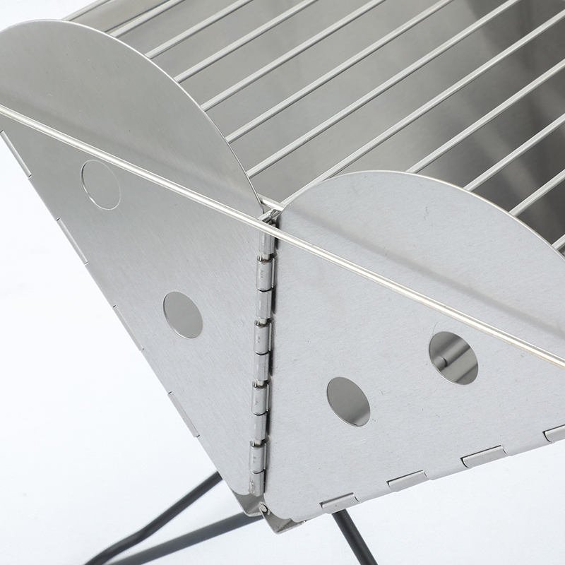 Portable folding storage Stainless steel material grill