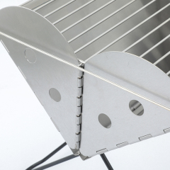 Portable folding storage Stainless steel material grill