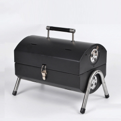 outdoor picnic used barbecue portable folding barrel portable bbq charcoal grill