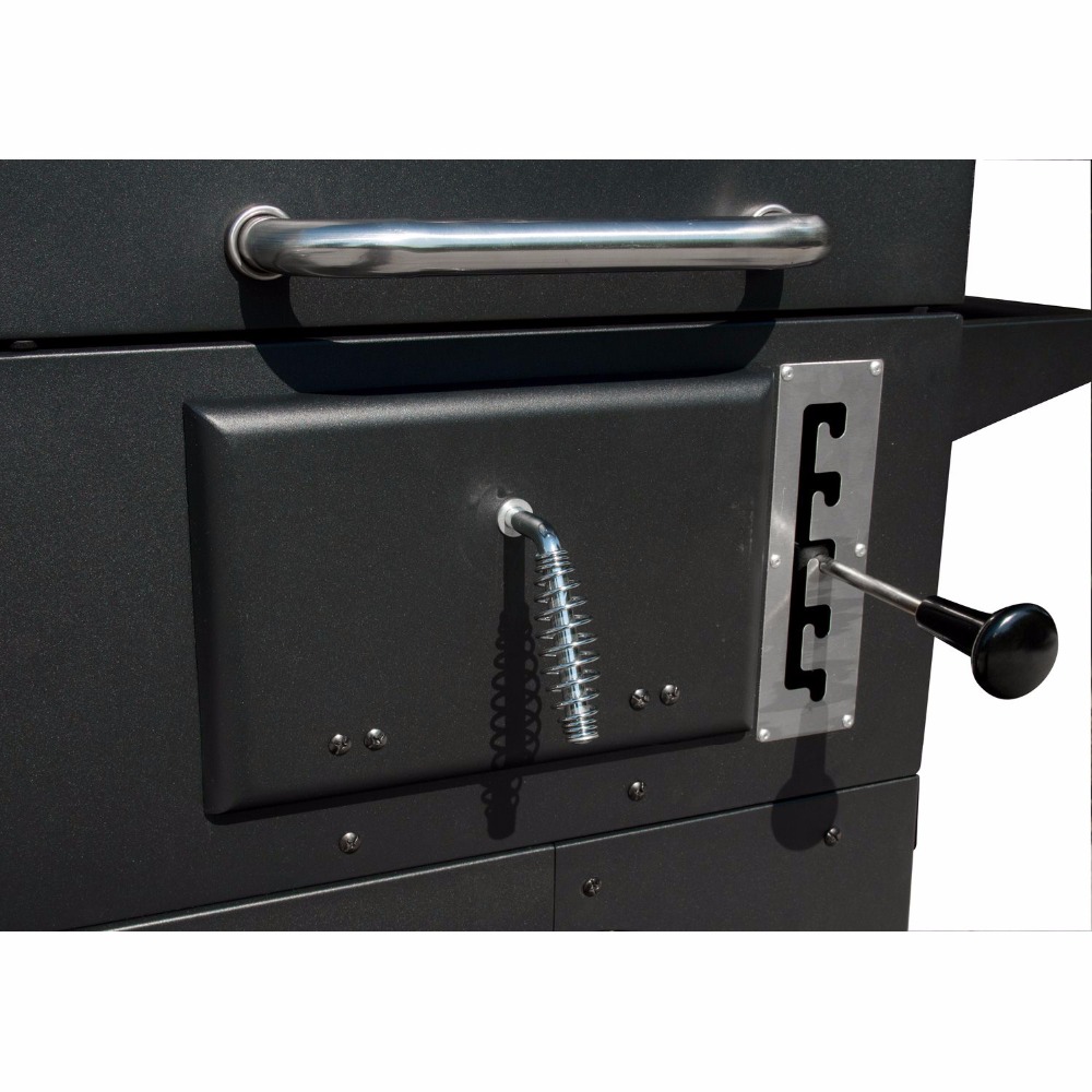 Custom Trolley Movable Commricial Charcoal and Gas BBQ Barbecue Combo Grill For