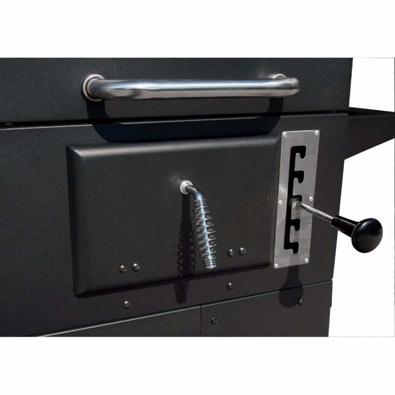 Custom Trolley Movable Commricial Charcoal and Gas BBQ Barbecue Combo Grill For