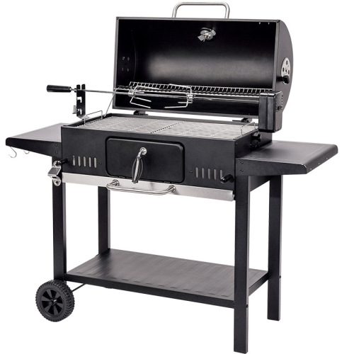 High Quality Trolley Bbq Barbecue Smoker Grill Commercial Outdoor Party Stainless Steel Charcoal Grill Smoker