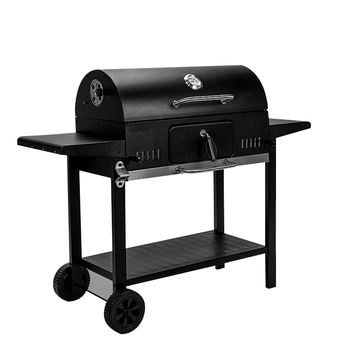 High Quality Trolley Bbq Barbecue Smoker Grill Commercial Outdoor Party Stainless Steel Charcoal Grill Smoker