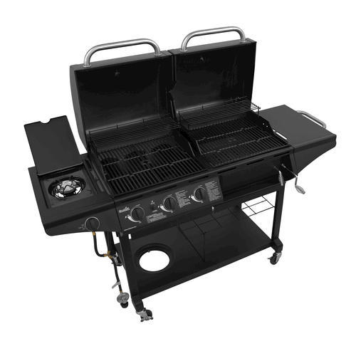 2 in 1 Charcoal&gas Combo Barbecue BBQ Gas Grills with Large Capacity Cooking Area for Cooking Appliance
