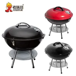 New Arrival Outdoor Camping Kitchen Portable Apple Shape Table Grill Stainless Steel Charcoal BBQ Grills