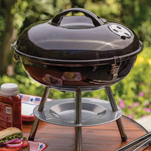 New Arrival Outdoor Camping Kitchen Portable Apple Shape Table Grill Stainless Steel Charcoal BBQ Grills