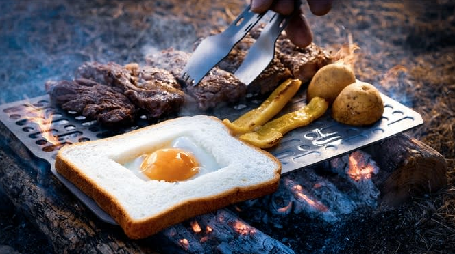 Pure Titanium Camp Grill &amp; Hotplate