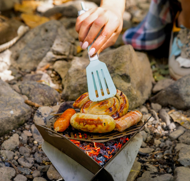 Lightest Titanium Portable Camping Grill