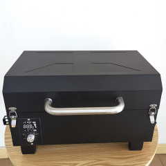 Portable Multifunctional 8 In 1 Outdoor Rotating Barbecue BBQ Grills Iron Powder Coating Wood Pellet Grill