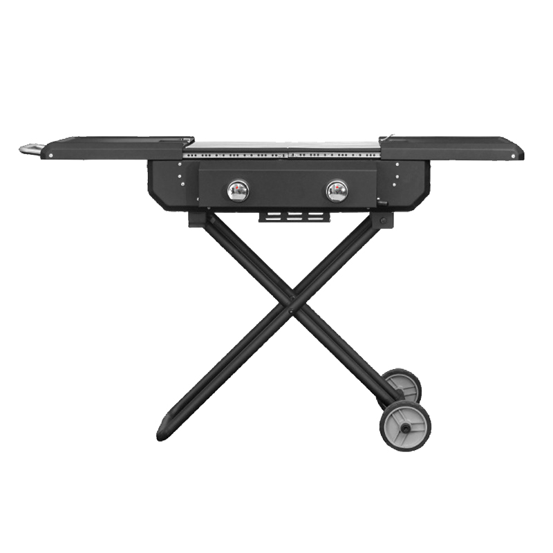 Newest Arrival Outdoor Folding Bbq Black 0.8mm Thickness Propane Butane Gas Barbecue Grills