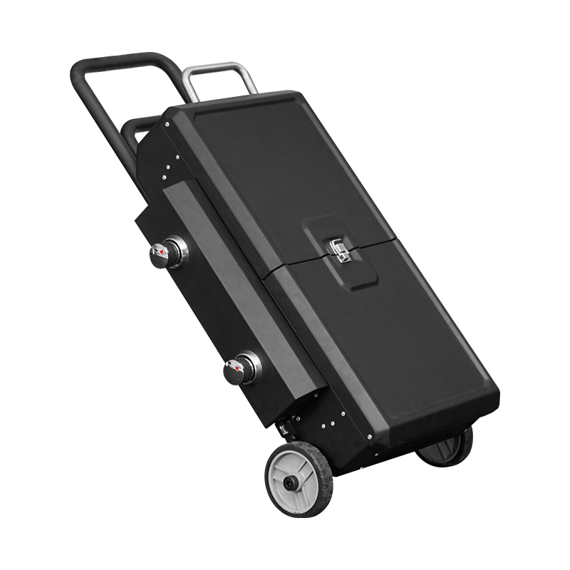 Newest Arrival Outdoor Folding Bbq Black 0.8mm Thickness Propane Butane Gas Barbecue Grills