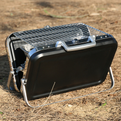 Easy Cleaned Mini Outdoor Barbecue Grill Stainless Steel Folding Portable Charcoal BBQ Grills