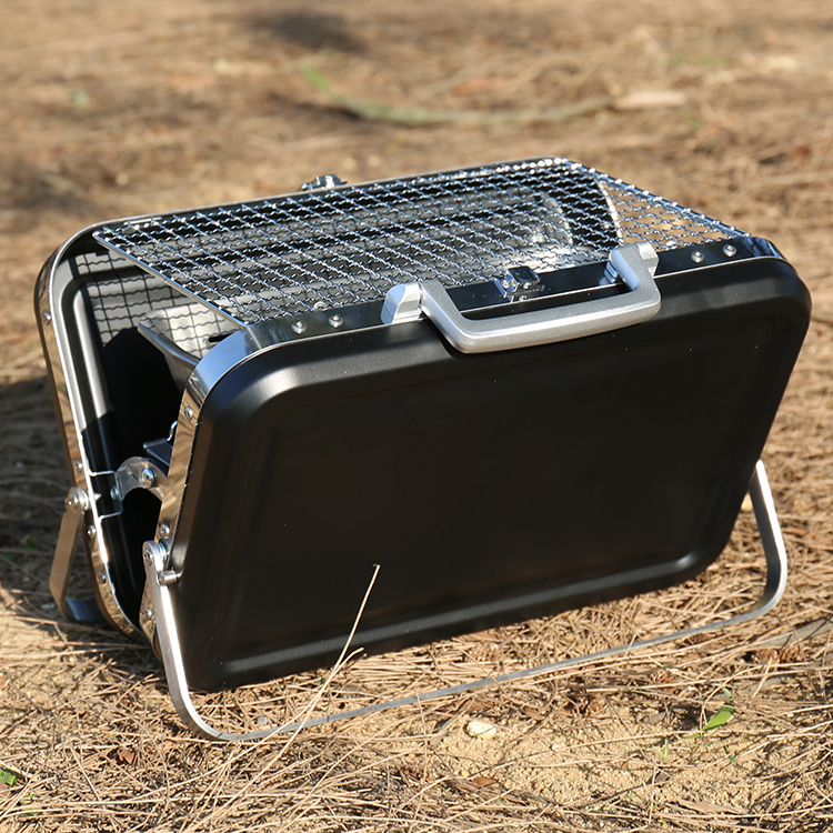 Easy Cleaned Mini Outdoor Barbecue Grill Stainless Steel Folding Portable Charcoal BBQ Grills