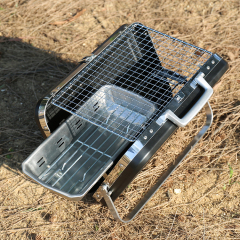 Easy Cleaned Mini Outdoor Barbecue Grill Stainless Steel Folding Portable Charcoal BBQ Grills