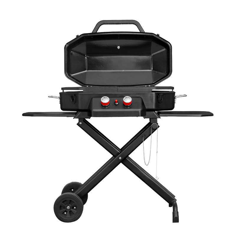High Durability Outdoor Garden Home Party Bbq Steel Iron Black Propane Gas Barbecue Grill