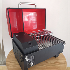 Portable Multifunctional 8 In 1 Outdoor Rotating Barbecue BBQ Grills Iron Powder Coating Wood Pellet Grill