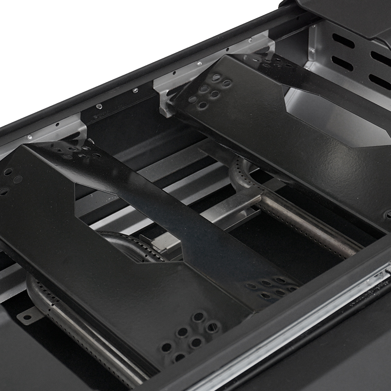 Newest Arrival Outdoor Folding Bbq Black 0.8mm Thickness Propane Butane Gas Barbecue Grills