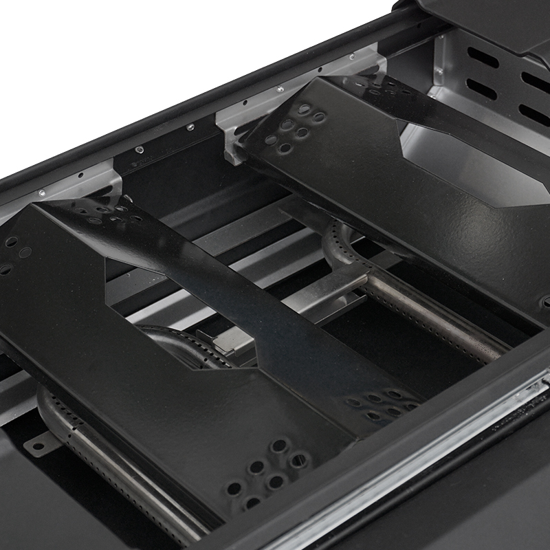 Newest Arrival Outdoor Folding Bbq Black 0.8mm Thickness Propane Butane Gas Barbecue Grills