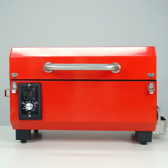 Red Portable Multifunctional 8 In 1 Outdoor Garden BBQ Grills Iron Powder Coating Wood Pellet Grill