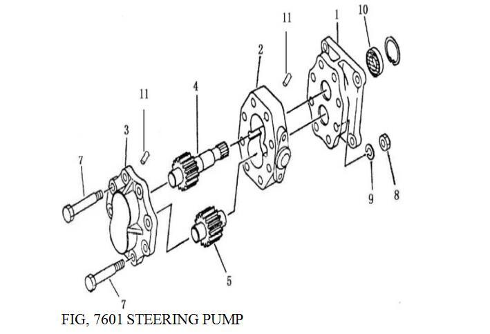 Shantui SD16 Parts steering pump ass 'y 16Y-76-06000