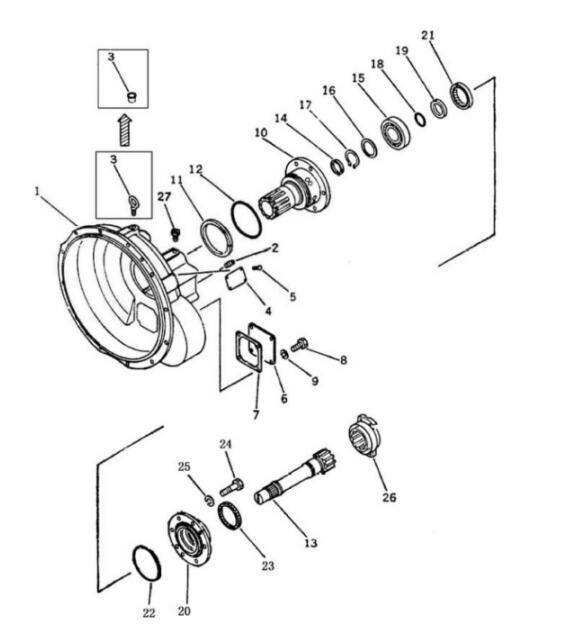 Shantui SD16 Torque Converter Assembly 16Y-11-00000