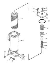 Shantui SD16 Parts Transmission filter 16Y-75-23200