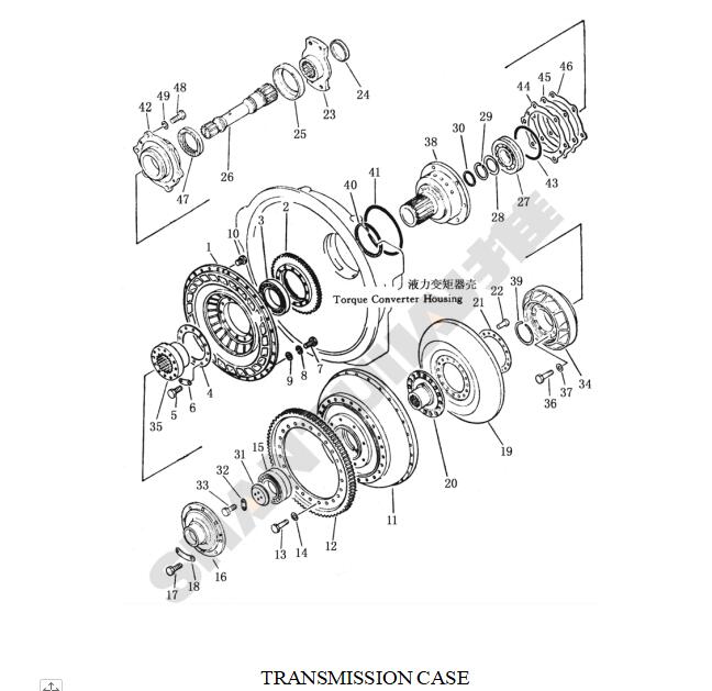 Shantui SD22 Parts cover 154-15-42940