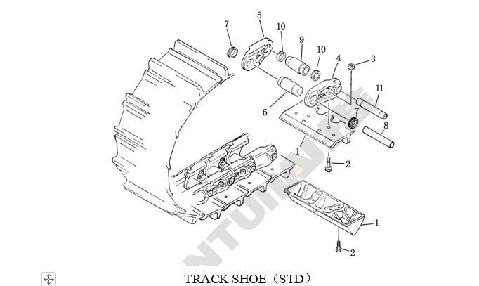 Shantui SD22 Link Track Left Hand 8216-RA-00011