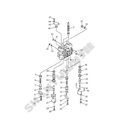 Shantui SD22 Parts BLADE LIFT AND TILT CONTROL VALVE 701-34-11002