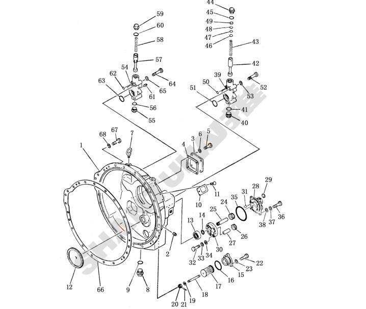 Shantui SD22 Parts Pressure regulating valve assembly 175-13-26401