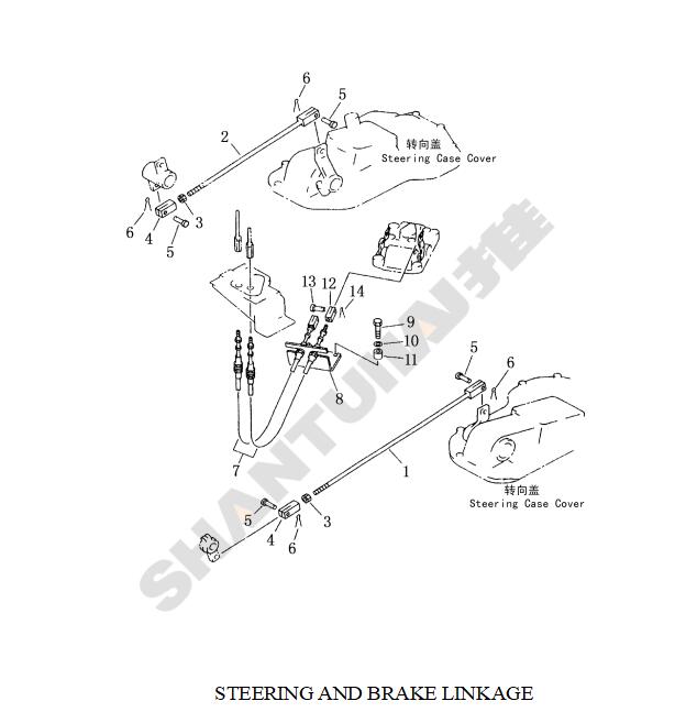 Shantui SD22 Parts Flexible shaft 154-43-42130