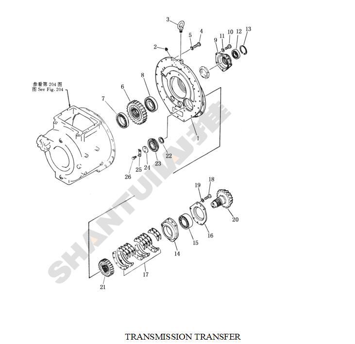 Shantui SD22 Parts Bearing 154-15-29120