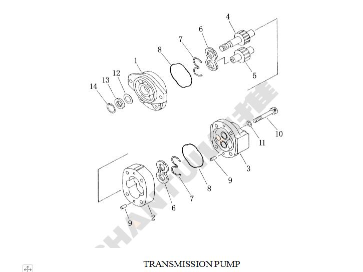 Shantui SD22 Parts Variable speed pump 705-21-32051