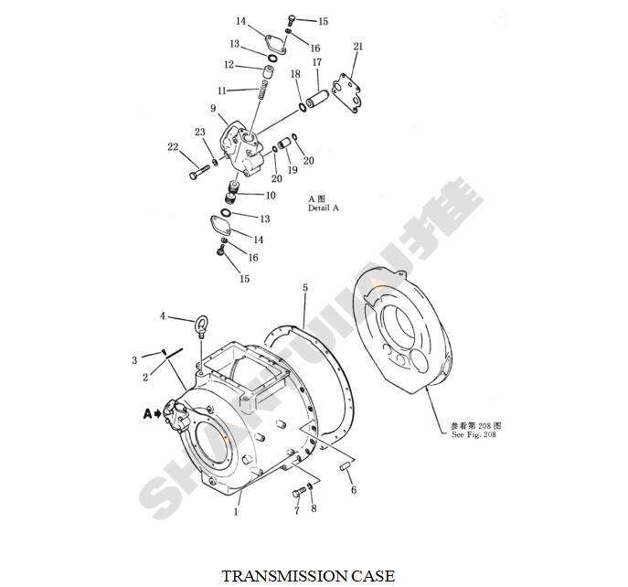 Shantui SD22 Transmission Assembly 154-15-31000