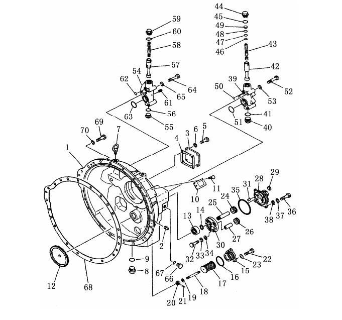 Shantui SD23 Torque Converter 154-13-51002