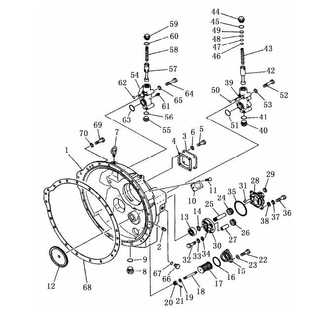 Shantui SD23 Torque Converter Housing 154-13-53110