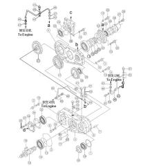 Shantui SD32 Transfer Case 175-38-C1000 154-01-12111 175-38-11110