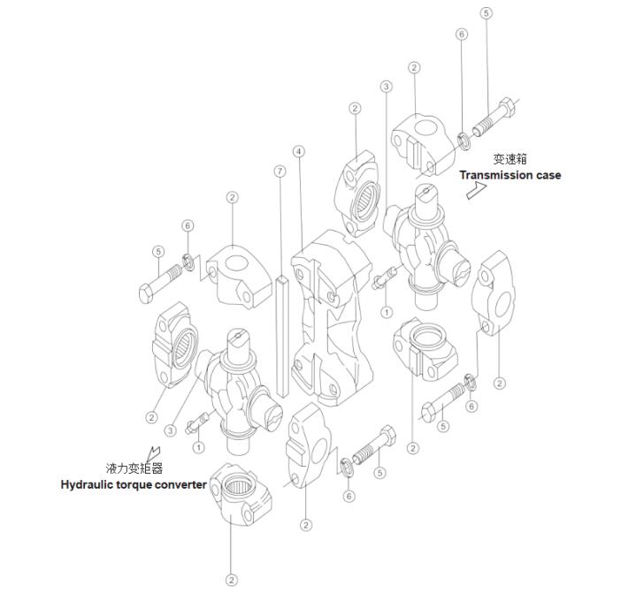 Shantui SD32 Universal Joint Assembly 175-20-30000