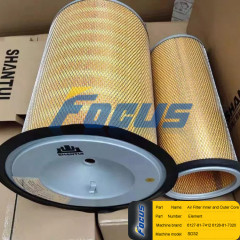 Shantui SD32 Air Filter Inner and Outer Core Element 6127-81-7412 6128-81-7320