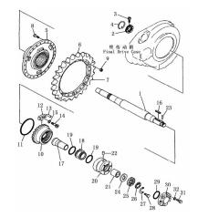 Shantui SD23 Teeth Sprocket Segment 154-27-12273 154-27-12283