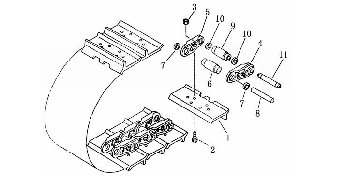 Shantui SD23D SD23E Track Assembly 216MA-41156 216MA-41161 216MA-41166