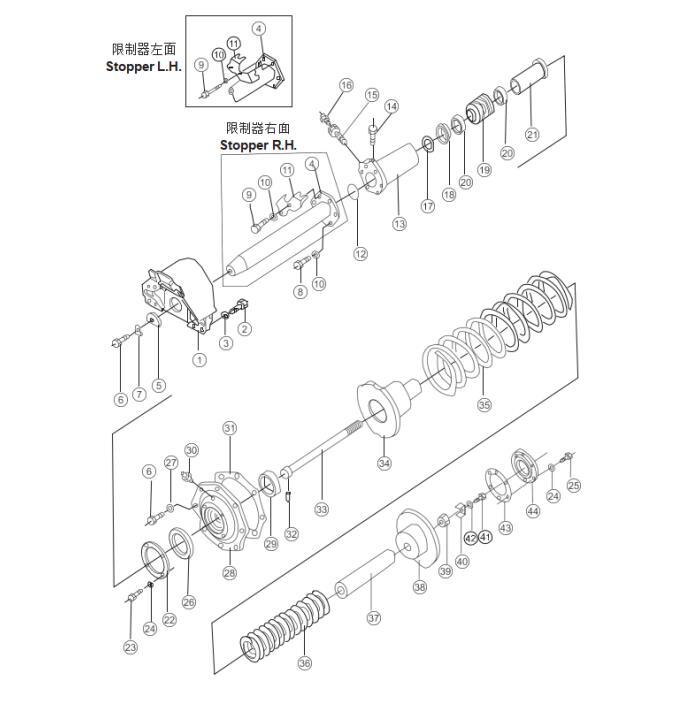 Shantui SD32 Track Tension Oil Cylinder 175-30-24222